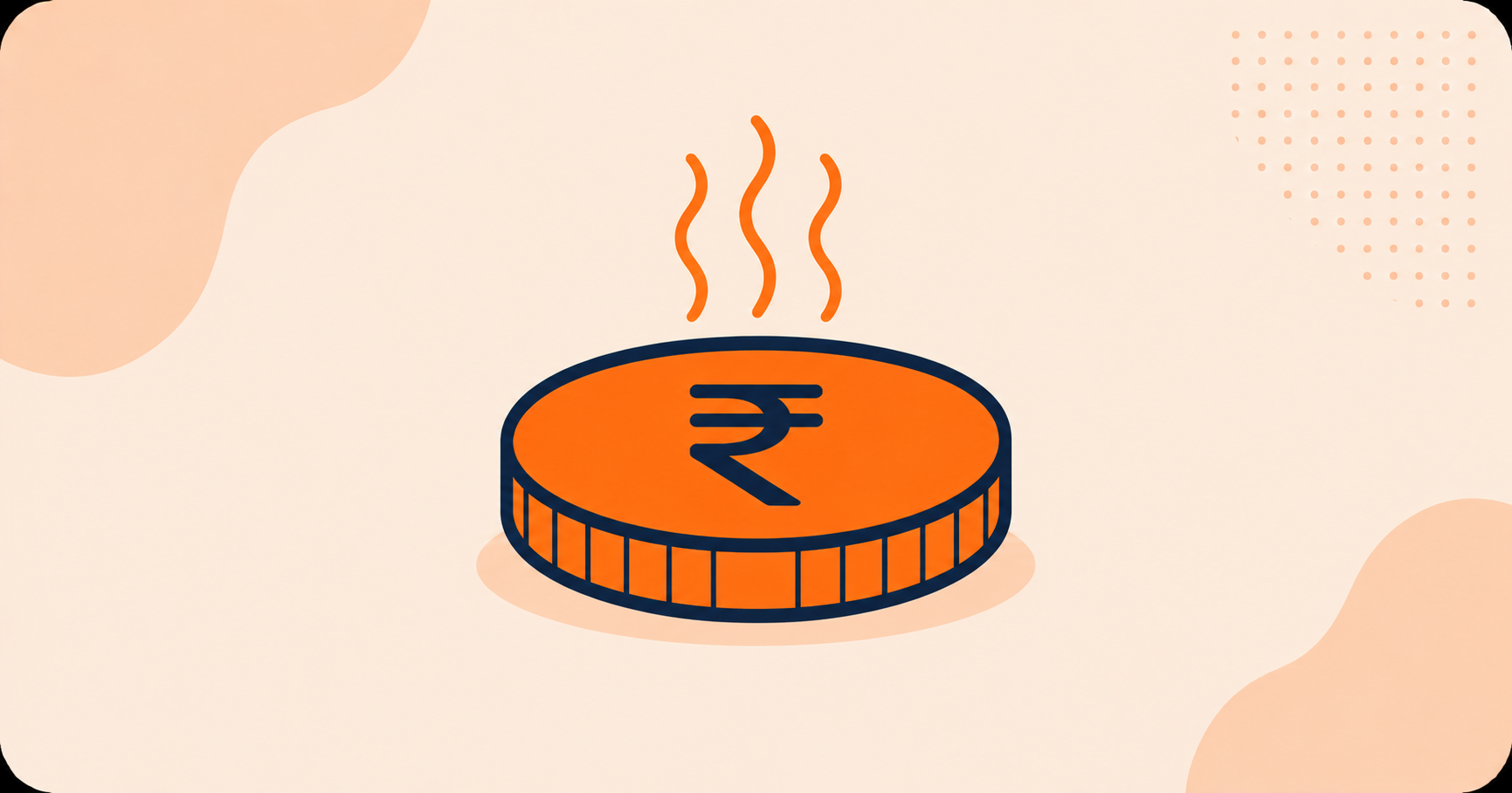 A rupee coin icon with a steam or heat motif rising off it